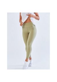 BESHAPED - Legginsy Fitness Damskie BeShaped Pastel B. Bezszwowe. Kolor: zielony. Sport: fitness #1