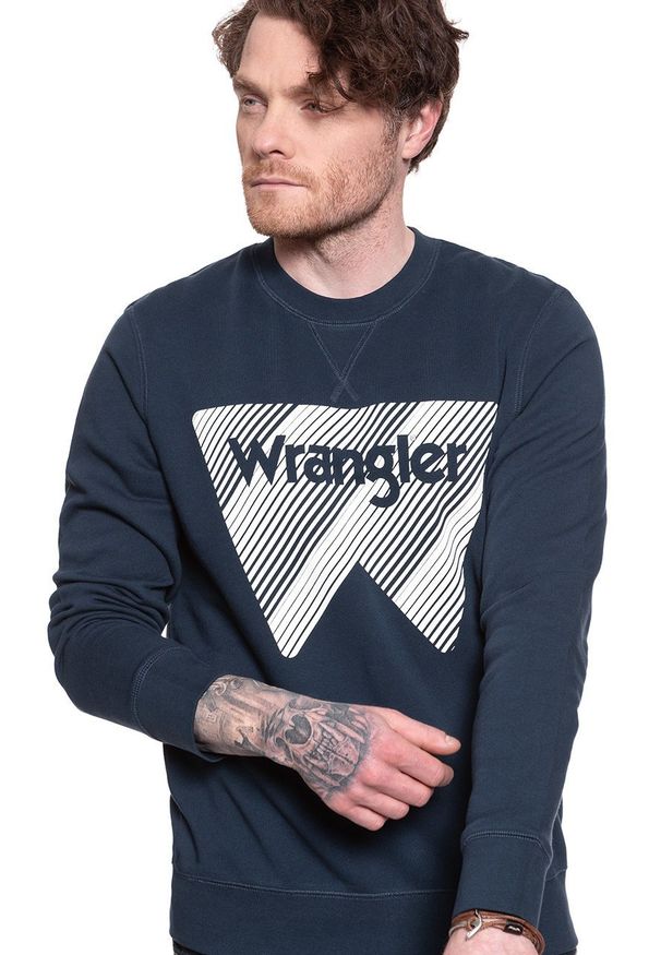 Wrangler - WRANGLER CREW SWEAT NAVY W6M3HA114 112130741