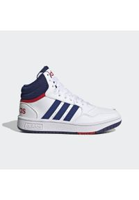 Adidas - Hoops Mid Shoes. Kolor: biały, czerwony, wielokolorowy, niebieski. Sport: tenis