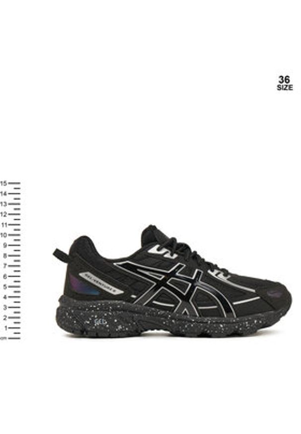 Asics Sneakersy Gel-Venture 6 Gs 1204A122 Czarny. Kolor: czarny. Materiał: materiał