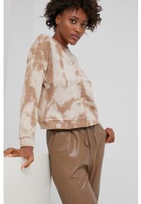 Answear Lab Bluza bawełniana damska kolor beżowy wzorzysta. Kolor: beżowy. Materiał: bawełna. Styl: wakacyjny #5