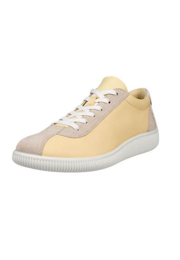 ecco - Buty do chodzenia damskie Ecco Soft Zero. Kolor: wielokolorowy. Materiał: skóra. Szerokość cholewki: normalna. Sport: turystyka piesza