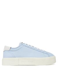 Tommy Jeans Sneakersy Tjw Flatform Canvas Sneaker EN0EN02792 Błękitny. Kolor: niebieski. Materiał: materiał