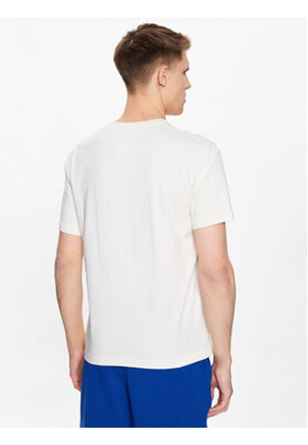 Champion T-Shirt 218928 Beżowy Regular Fit. Kolor: beżowy. Materiał: bawełna