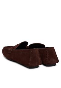 Calvin Klein Mokasyny Square Driver Suede HW0HW02844 Bordowy. Kolor: czerwony. Materiał: skóra, zamsz #4