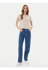 GAP - Gap T-Shirt 723661-01 Beżowy Regular Fit. Kolor: beżowy. Materiał: bawełna #5
