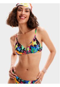 Desigual Góra od bikini Jungle 24SWMK10 Kolorowy. Materiał: syntetyk. Wzór: kolorowy #2