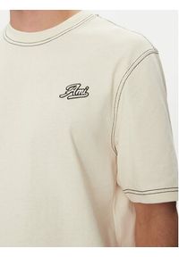 AMI PARIS T-Shirt HTS029.JE0118 Beżowy Regular Fit. Kolor: beżowy. Materiał: bawełna #6