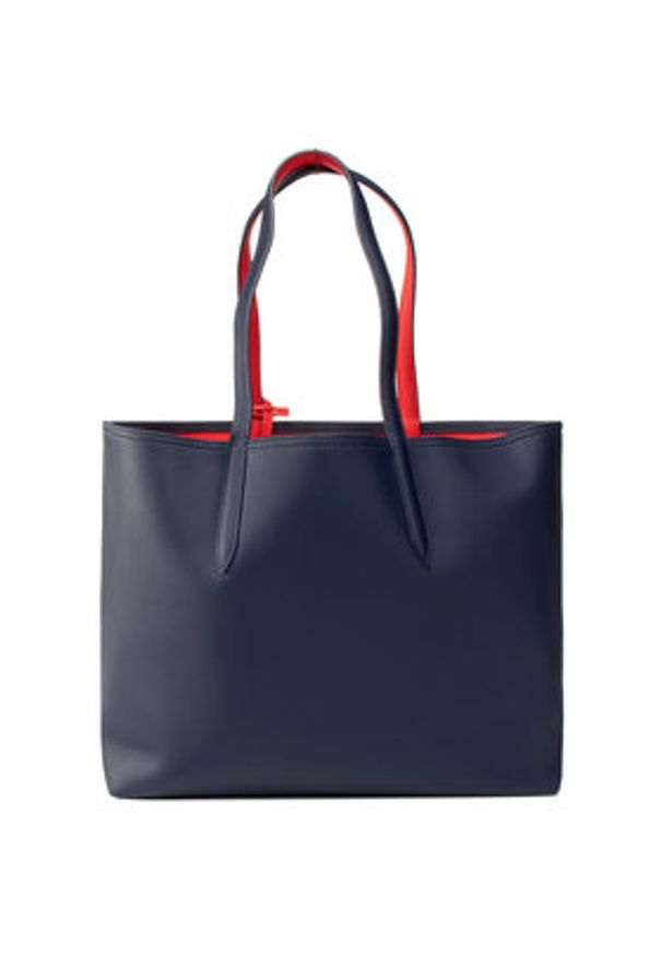 Lacoste Torebka Shopping Bag NF2142AA Czerwony. Kolor: czerwony. Materiał: skórzane