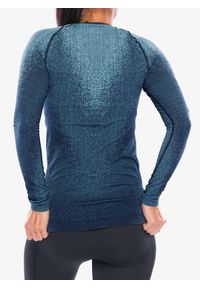 Bluza termoaktywna damska Odlo Performance Warm Blackcomb BL Top Crew Neck LS. Kolor: niebieski