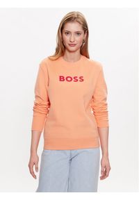 BOSS - Boss Bluza C_Ela 50468357 Pomarańczowy Regular Fit. Kolor: pomarańczowy. Materiał: bawełna #1