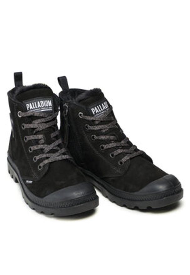 Palladium Trapery Pampa Hi Zip Wl 95982-010-M Czarny. Kolor: czarny. Materiał: nubuk, skóra