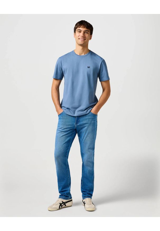 Wrangler - MESKIE SPODNIE WRANGLER TEXAS SLIM HERITAGE HAZE 112362473