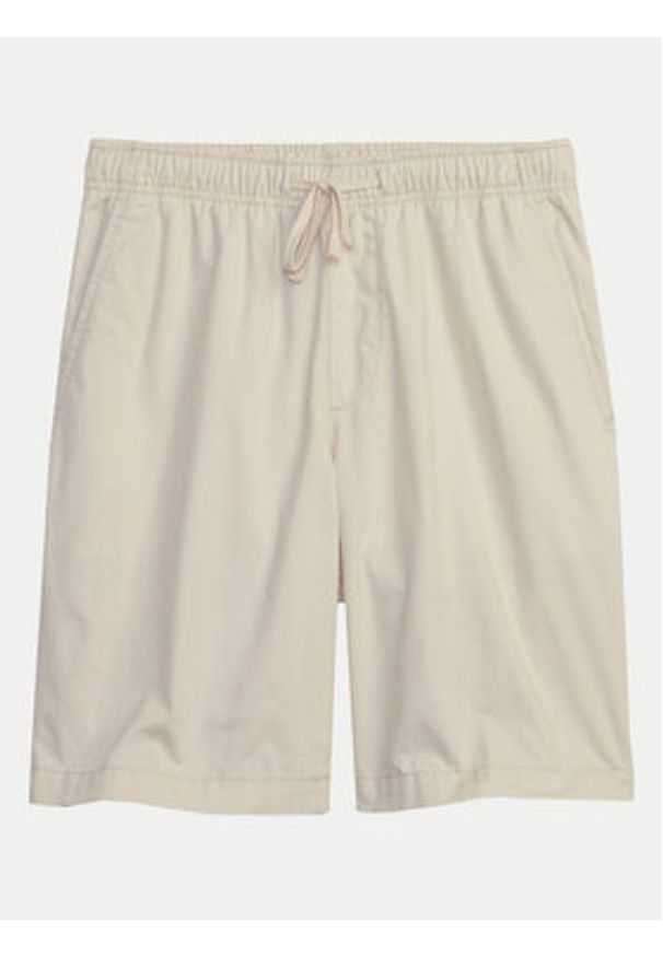 GAP - Gap Szorty materiałowe 566372-13 Beżowy Regular Fit. Kolor: beżowy. Materiał: bawełna