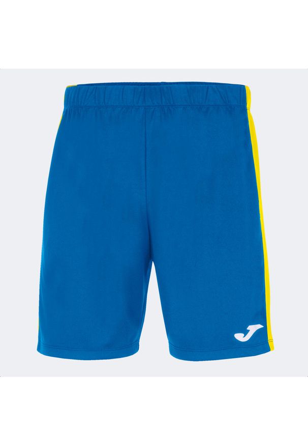 Spodenki do piłki nożnej męskie Joma Maxi. Kolor: żółty, niebieski, wielokolorowy. Materiał: poliester. Sport: piłka nożna