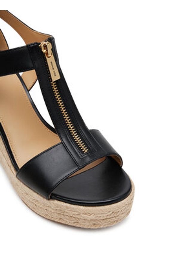 MICHAEL Michael Kors Espadryle Barkley Leather 40R4BRMS1L Czarny. Kolor: czarny. Materiał: skóra