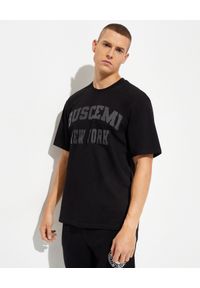 BUSCEMI - Czarny t-shirt z logo. Kolor: czarny. Materiał: bawełna. Wzór: napisy