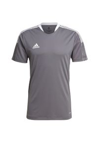 Adidas - Koszulka męska adidas Tiro 21 Training Jersey. Kolor: szary. Materiał: jersey