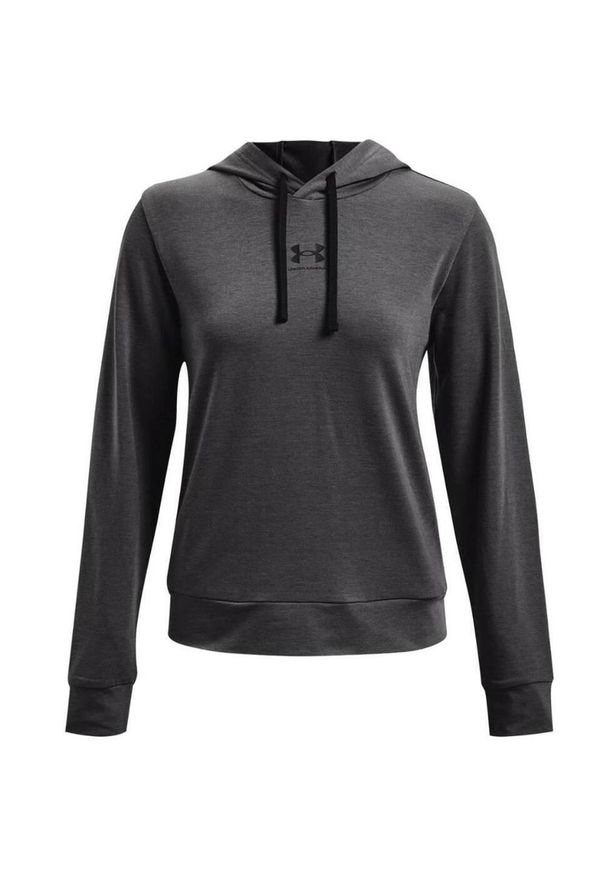 Under Armour - Damska Bluza Z Kapturem Rival Terry. Typ kołnierza: kaptur. Kolor: szary