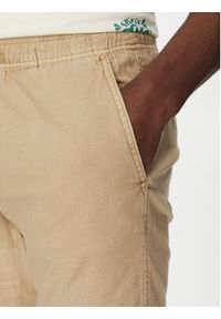 INDICODE Szorty materiałowe Wamo 70-728 Beżowy Slim Fit. Kolor: beżowy. Materiał: len, bawełna #3