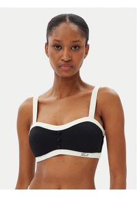 Karl Lagerfeld - KARL LAGERFELD Góra od bikini A2W46018 Czarny. Kolor: czarny. Materiał: syntetyk
