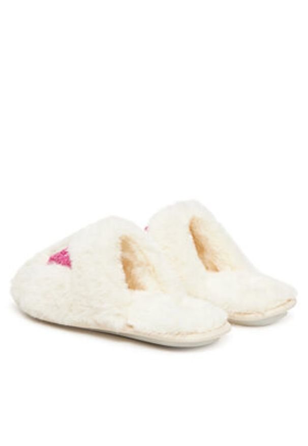 DeeZee Kapcie DKSP23112606 Écru. Materiał: materiał