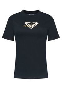 Roxy T-Shirt Oceanregular ERJZT06078 Czarny Regular Fit. Kolor: czarny. Materiał: bawełna