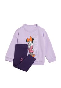 Adidas - Zestaw Disney Minnie Mouse Jogger Kids. Kolor: różowy. Wzór: motyw z bajki. Styl: młodzieżowy