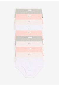 bonprix - Figi hipster z miękką bawełną (10 par). Kolor: różowy. Materiał: bawełna #1