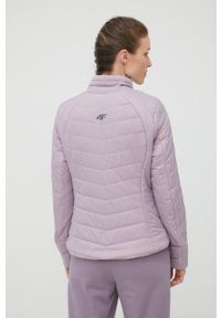 4f - 4F kurtka sportowa kolor fioletowy przejściowa. Kolor: fioletowy. Materiał: włókno, puch, materiał. Technologia: Primaloft #6