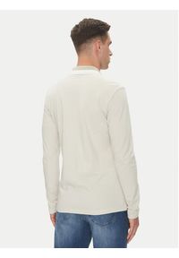 BOSS Polo Peoxfordlong_1 50544845 Beżowy Regular Fit. Typ kołnierza: polo. Kolor: beżowy. Materiał: bawełna