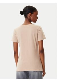 Armani Exchange T-Shirt XW001366 AF10356 U1051 Beżowy Regular Fit. Kolor: beżowy. Materiał: bawełna