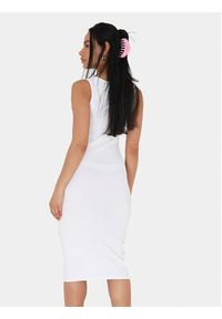Brave Soul Sukienka letnia LDRJ-624RICKI Biały Slim Fit. Kolor: biały. Materiał: bawełna. Sezon: lato #3