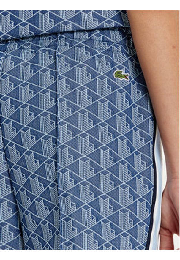 Lacoste Spodnie dresowe XF9313 Niebieski Regular Fit. Kolor: niebieski. Materiał: bawełna, syntetyk