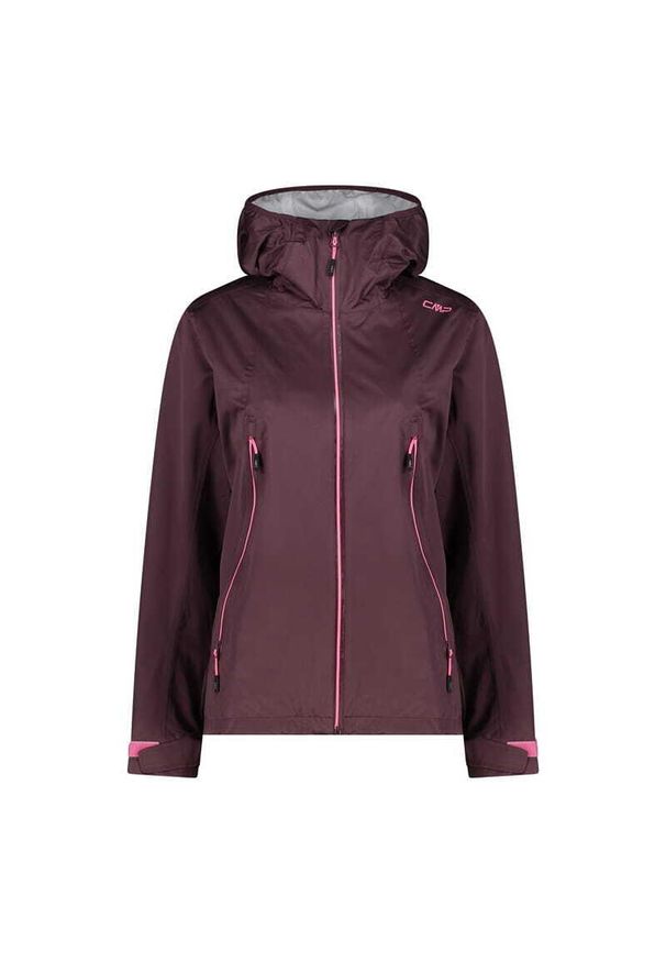 Kurtka przeciwdeszczowa damska z kapturem CMP. Typ kołnierza: kaptur. Kolor: fioletowy, wielokolorowy, różowy. Sport: turystyka piesza