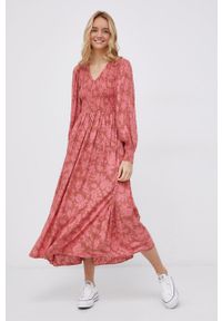 Y.A.S - Sukienka. Kolor: różowy. Materiał: tkanina, materiał, wiskoza. Typ sukienki: rozkloszowane #5