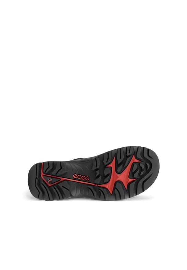 ecco - Buty trekkingowe męskie ECCO OFFROAD M SHOE LEA. Kolor: czarny. Materiał: guma, skóra, nubuk, zamsz, materiał. Sport: turystyka piesza
