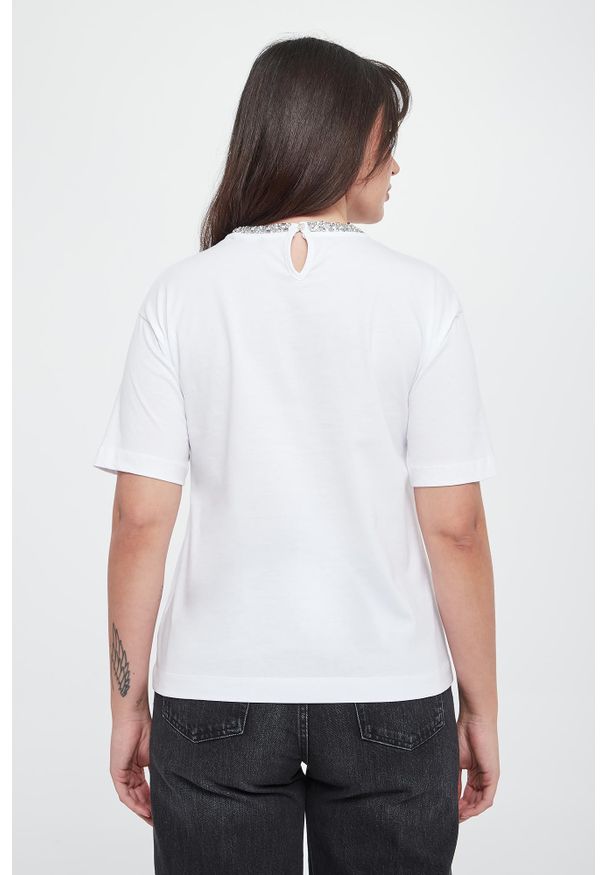 T-shirt damski z cyrkoniami Thei JOOP!