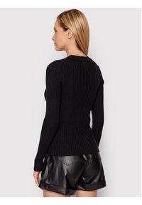 Pieces Sweter Crista 17115047 Czarny Slim Fit. Kolor: czarny. Materiał: wiskoza #4