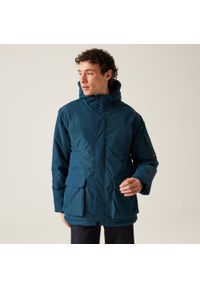 Regatta - Volter Podgrzewana męska wodoodporna ocieplana kurtka turystyczna. Kolor: niebieski. Sezon: zima. Sport: turystyka piesza #1