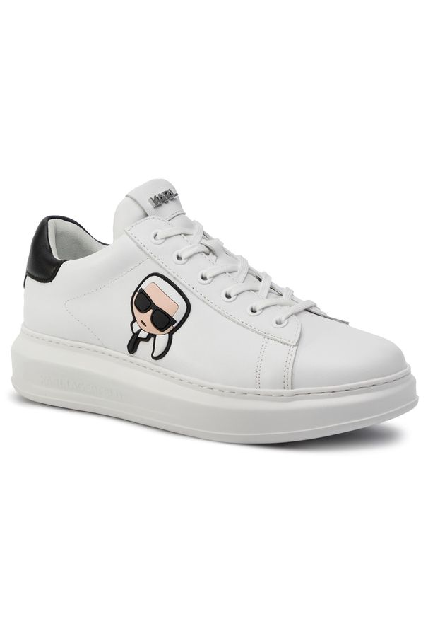 Karl Lagerfeld - Sneakersy KARL LAGERFELD KL52530 White Lthr 011. Kolor: biały. Materiał: skóra