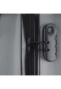Wittchen - Duża walizka z ABS-u żłobiona szara. Kolor: szary. Materiał: guma. Styl: klasyczny #5