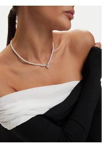Guess Naszyjnik JUBN06 090JW Biały. Materiał: ze stali, ze stali nierdzewnej. Kolor: biały #4