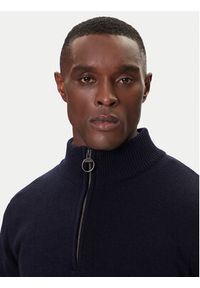 Barbour Sweter Holden MKN0837NY91 Granatowy Regular Fit. Kolor: niebieski. Materiał: wełna #3