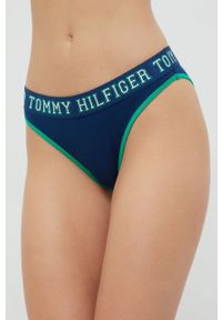 TOMMY HILFIGER - Tommy Hilfiger figi kolor granatowy. Kolor: niebieski