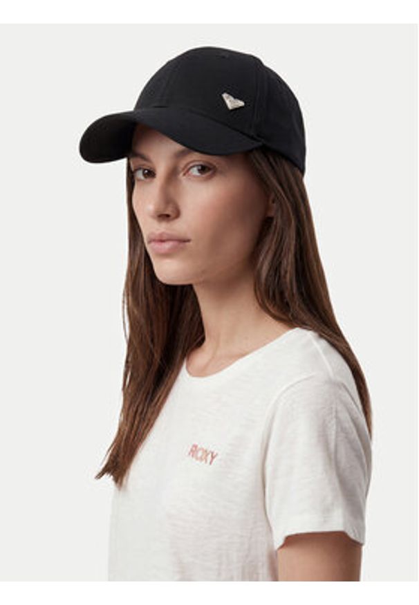 Roxy Czapka z daszkiem CWBEO-RX-U3-001-SS26 Czarny. Kolor: czarny. Materiał: bawełna