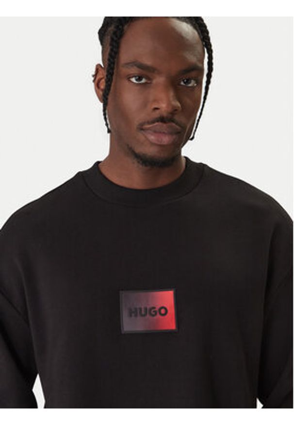 Hugo - HUGO Bluza Danotop 50553134 Czarny Regular Fit. Kolor: czarny. Materiał: bawełna
