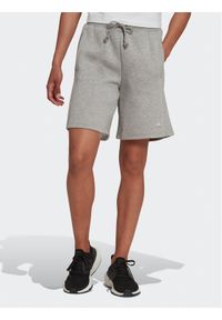 Adidas - adidas Szorty sportowe ALL SZN Fleece Shorts HC8843 Szary Regular Fit. Kolor: szary. Materiał: bawełna