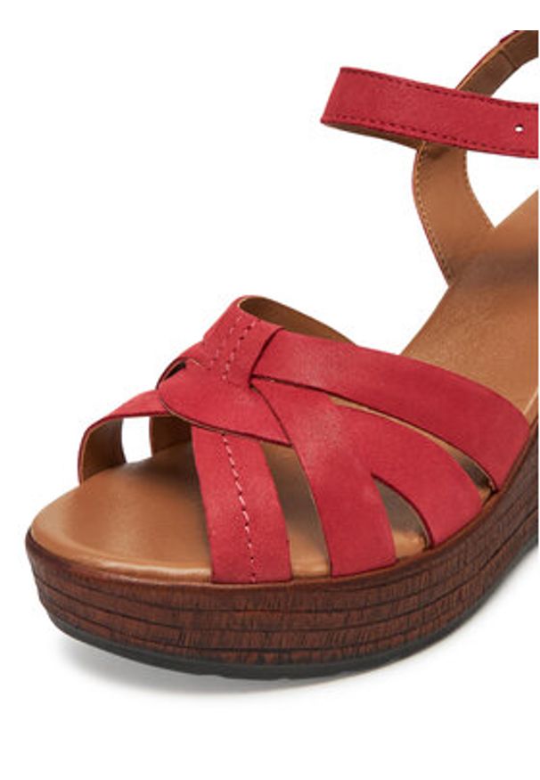 Lasocki Sandały WI23-LEMONE-03 Czerwony. Kolor: czerwony. Materiał: nubuk, skóra