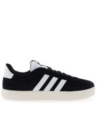 Adidas - Buty adidas VL Court 3.0 ID6279 - czarne. Kolor: czarny. Materiał: zamsz, skóra, guma. Szerokość cholewki: normalna. Wzór: aplikacja